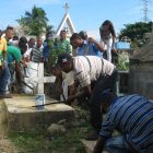 Comunitarios de Haina realizaron jornada de limpieza en cementerio