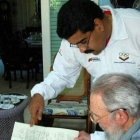 Nicolás Maduro junto a Fidel Castro en la Havana. Foto AFP.