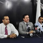 En el centro, Jean Luis Rodríguez, presidente de la Juventud Revolucionaria Dominicana. Foto de archivo.