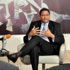 Gedeón Santos, presidente de Indotel en el Almuerzo Semanal del Crupo de Comunicaciones Corripio. Hoy/Pablo Matos