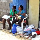 Familias que han tenido que dejar sus casas por la inundación.