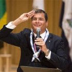 El presidente de Ecuador, Rafael Correa, también felicitó a Bachelet (AP Photo / Victor R. Caivano)