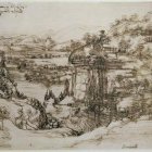 El dibujo más temprano conocido de Leonardo da Vinci, Dibujo Paisaje de Santa Maria della Neve (5 de agosto de 1473), se exhibirá en el pueblo natal del artista toscano, en Vinci, para conmemorar los 500 años de su muerte. La Galería Uffizi en Florencia anunció el jueves 4 de agosto del 2016 que le prestará la obra rara vez expuesta al Museo Leonardiano por cinco semanas, a partir del 5 de agosto del 2019. (Galería Uffizi vía AP)