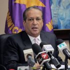 Reunión del Comité Político del Partido de la Liberación Dominicana PLD, en el Salón Juan Bosch de la Oficina Presidencial del Partido. Con una asistencia de 25 de los 27 miembros del Comité Político. La reunión fue convocada para informar del proceso electoral interno en el que se computan los votos depositados en las elecciones al comité central del pasado domingo. En foto Reinaldo Pared Pérez, Secretario General del Partido. 16-01-14  Armando Trabou