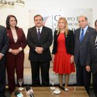 Almuerzo del Grupo de Comunicaciones Corripio, con los candidatos perdedores en las elecciones pasade, como invitados la licenciada Soraya Aquino, licenciada Minou Tavàrez Mirabal, licenciado Pelegrin Castillo, licenciado Luis abinader, licenciado Elias Wessin Chàvez y el doctor Guillermo Moreno. Hoy/ Arismendy Lora 25/05/2016