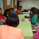 Docentes en escuela Jose María Serra