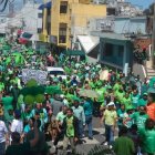 Los manifestantes vociferaban consignas alusivas al cese de la impunidad.