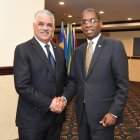 Canciller RD y su homólogo haitiano.