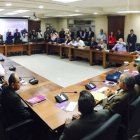 Miembros del Comité Político del PLD, durante la reunión/Foto: @PLDenlinea