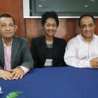 Ramiro Estrella, Emilia Santos y Alexis Almonte.