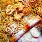 Una variedad de pastas de la Asociación de las industrias del dulce y de la pasta italiana