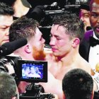 Canelo Alvarez y Gennady Golovkin en uno de sus encuentros