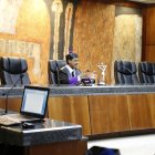 Juez Francisco Ortega Polanco en audiencia de hoy. HOY/ Adolfo Woodley