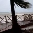 Un oleaje agresivo se puede ver por los fuertes vientos huracanados de Irma. Fuente externa.