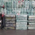 El cargamento fue ocupado en una casa en construcción/Foto: DNCD.