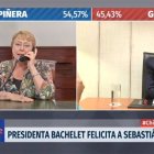 Llamada Bachelet a Piñera tras segunda vuelta.