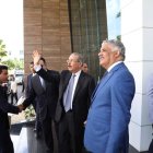 Llegada del presidente Danilo Medina a la Cancillería. 