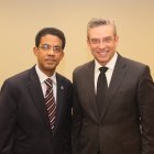 Francisco Ortega, magistrado de la Suprema Corte de Justicia, y el ex gobernador de Puerto Rico, Alejandro García Padilla..