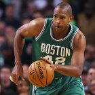 BOSTON, MA - OCTOBER 26: Al Horford #42 of the Boston Celtics drives against the Brooklyn Nets during the first quarter at TD Garden on October 26, 2016 in Boston, Massachusetts. NOTE TO USER: User expressly acknowledges and agrees that, by downloading and/or using this photograph, user is consenting to the terms and conditions of the Getty Images License Agreement.   Maddie Meyer/Getty Images/AFP
== FOR NEWSPAPERS, INTERNET, TELCOS & TELEVISION USE ONLY ==