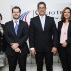 Almuerzo del Grupo de Comunicaciones Corripio, con Ejecutivos de Brugal y compañía, él señor Augusto Ramírez Presidente, señora Mery Melo Vice-presidenta de Mercadeo, señor Franklin Báez Hernández Vice-presidente de Finanzas y Administración, señora Avelina Henríquez Directora de recursos Humanos, señor Fernando Ortega Zeller Vice-presidente de Operaciones y el señor Luis Concepción Vice-presidente de Comunicaciones y Asuntos Públicos. Hoy/ Aracelis Mena 10/10/2018