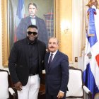 David Ortiz junto a Danilo Medina 