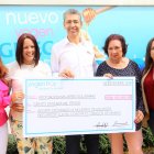  Laura Pérez, Marjorie Rijo, Luis Enciso, Yderma Arias y Carolina Pantaleón, en la entrega.