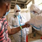 Mientras realizaban pruebas del coronavirus a  presos de La Victoria.