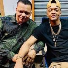 Secreto El Famoso Biberón, junto a su padre,quien falleció de COVID-19.