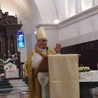 Durante la eucaristía de Corpus Christi el arzobispo de Santiago pidió por la salud de Luis Abinader y su esposa Raquel Arbaje, porque el país los necesita.