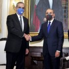 El presidente  Danilo Medina, junto al presidente electo Luis Abinader. Archivo. 