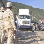 La frontera Jimani con Haiti en donde se realiza el proceso defumigacion que se realiza a los vehiculos antes de entrar a la R.D.Hoy/Ariel Diaz 3/12/10