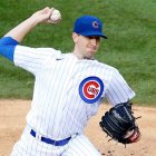 CHICAGO, ILLINOIS - JULY 24: Kyle Hendricks #28 of the Chicago Cubs throws a pitch against the Milwaukee Brewers on opening day at Wrigley Field on July 24, 2020 in Chicago, Illinois.  The 2020 season had been postponed since March due to the COVID-19 pandemic. (Photo by Justin Casterline/Getty Images)
