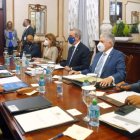 Primera reunión del Consejo Nacional de la Magistratura con Luis Abinader como presidente. 