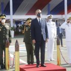 El presidente Luis Abinader junto al estamento militar. Presidencia de la República 