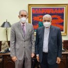 Ministro de Educación Superior, Franklin García Fermín, y el Arzobispo Metropolitano de Santo Domingo, monseñor Francisco Ozoria Acosta