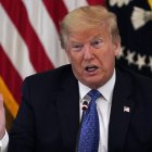 President Donald Trump speaks during a Cabinet Meeting in the East Room of the White House, Tuesday, May 19, 2020, in Washington. (AP Photo/Evan Vucci)