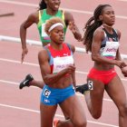 Marileidey Paulino en una de las competencias internacionales.