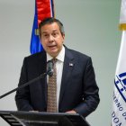 Ministro, Orlando Jorge Mera durante anuncio del Premio