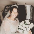 Elisa Muñoz, vestida de novia. (Foto Instagram @elisammtlc).


