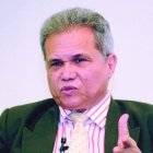 Waldo Ariel Suero, habla durante el Almuerzo de Medios de Comunicaciones Corripio, con la participación de los representantes de los gremios de salud. Hoy/Arismendy Lora