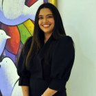    Victoria Esther Silva Báez, durante su visita a la Esquina Joven del periódico Hoy.  Pablo Matos