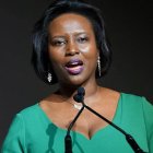 Martine Moïse, esposa del fenecido presidente haitiano Jovenel Moïse.