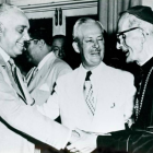 Rafael Leonidas Trujillo y monseñor Ricardo Pattini/Foto: Fuente externa.