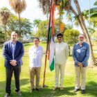 Antonio Lama, Fernando González, Arup Kumar Saha y Campos de Moya.