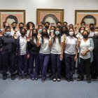  Estudiantes de colegio APEC durante la visita en la Sala del Agua del INDRHI. 