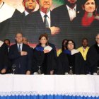 Emma Polanco Melo,Raquel Peña, Leonel Fernández Reyna