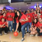 Imagen tomada en medio de competición en el Sebelén Bowling Center