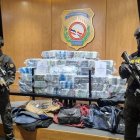 Los paquetes incautados por la DNCD.