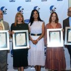 Periodistas reconocidos por el SNTP, filial Santiago.