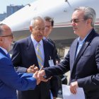 Presidente Abinader al llegar a Suiza para abordar impacto de la guerra en Ucrania en la economía dominicana así como la seguridad alimentaria. (Fuente externa).
